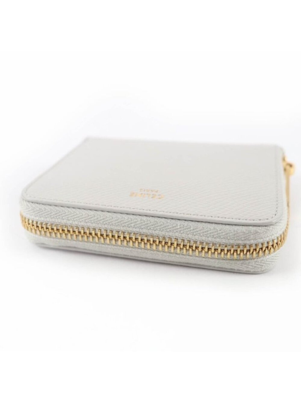 Celine Small Zip Wallet Essential Leather Compact Bifold - Picture 5 of 14